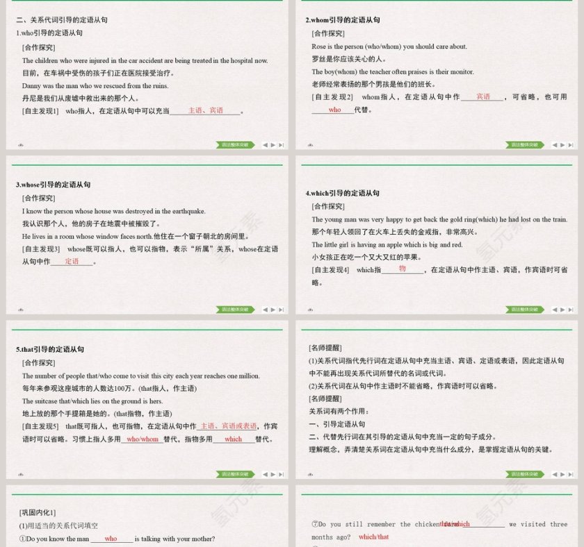 限制性定语从句教学ppt课件第2张