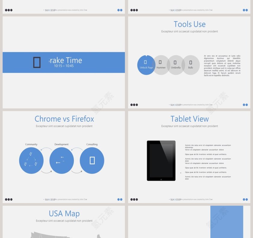 欧美经典商务时尚工作总结PPT模板  第4张