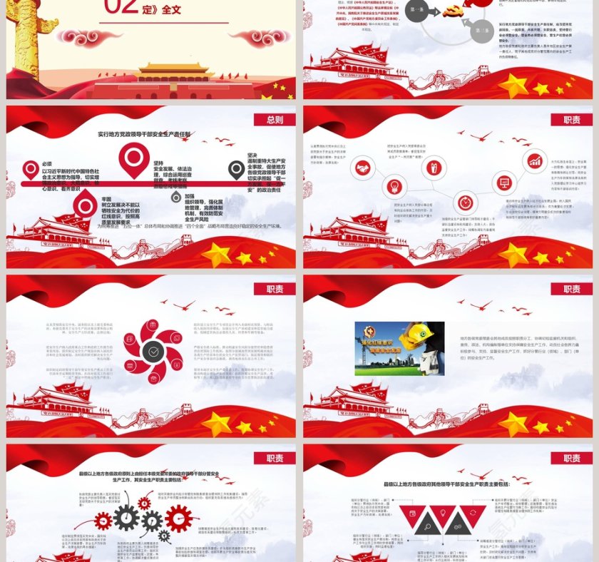 安全生产PPT模板第3张