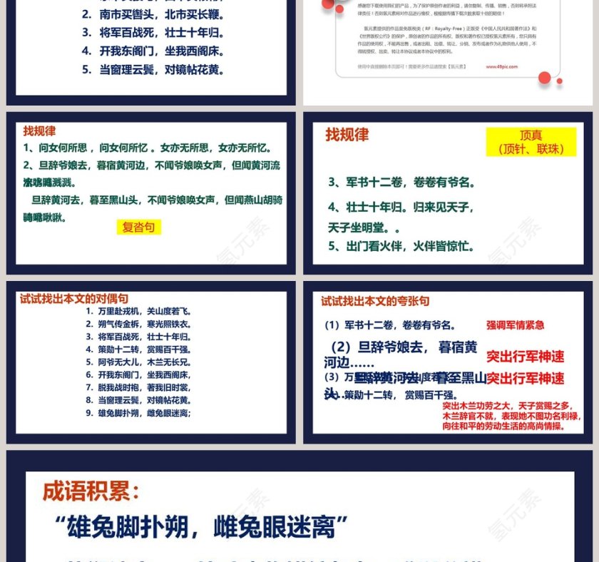 课文解析木兰诗语文课件PPT第6张