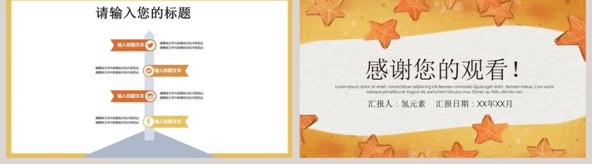 黄色卡通小清新教学设计课件PPT模板第5张