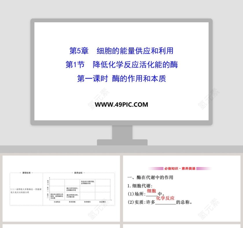 第5章细胞的能量供应和利用 PPT模板第1张