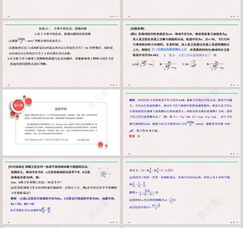 拓展课突破卫星运行问题中的三个难点教学ppt课件第4张