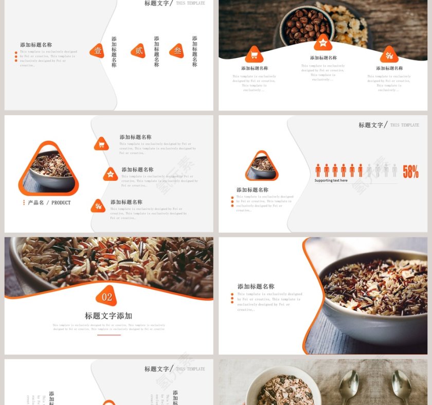 简约大风格产品介绍PPT模板 第2张