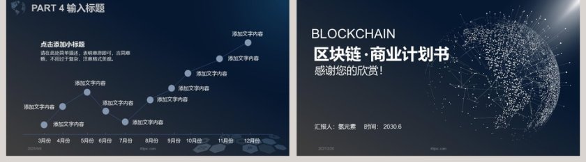 黑色大气区块链商业计划书PPT模板第5张