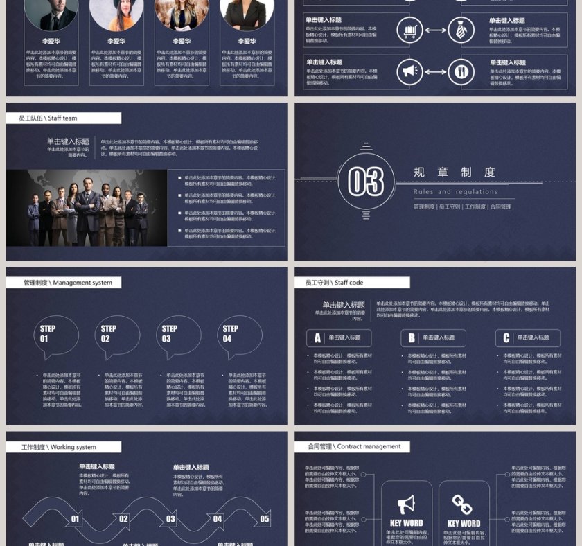 年终总结汇报通用PPT模版第3张