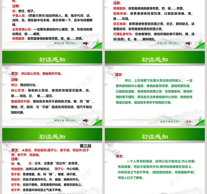 文言文解析生于忧患死于安乐语文课件PPT第5张