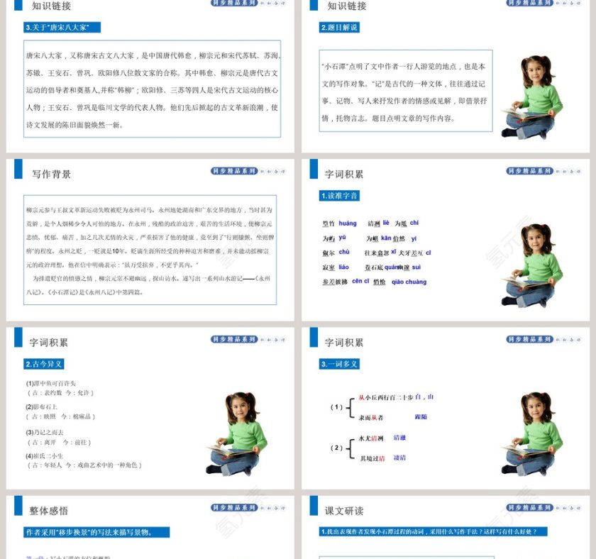 部编版八年级语文下册小石潭记语文课件PPT第2张
