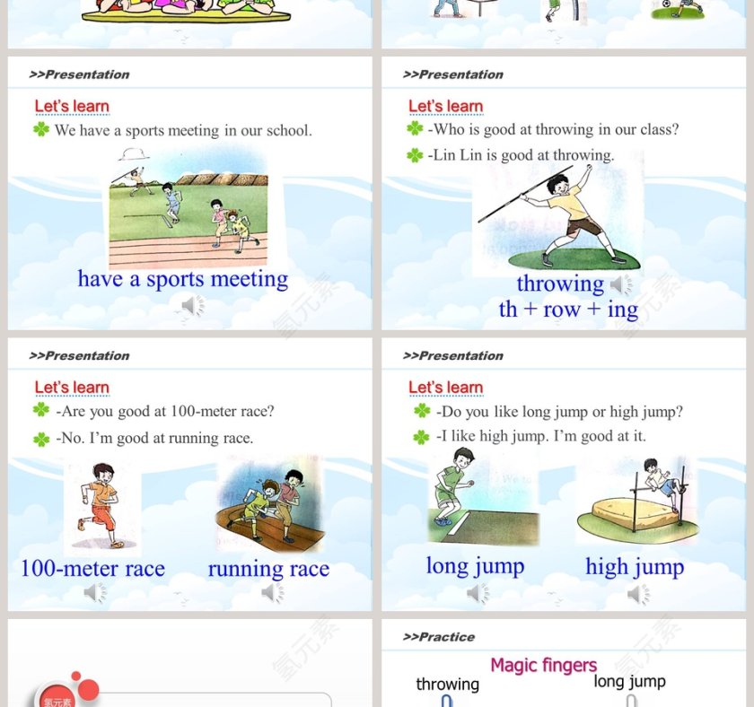 Unit4 At the Sports Meeting-第一课时教学ppt课件第2张