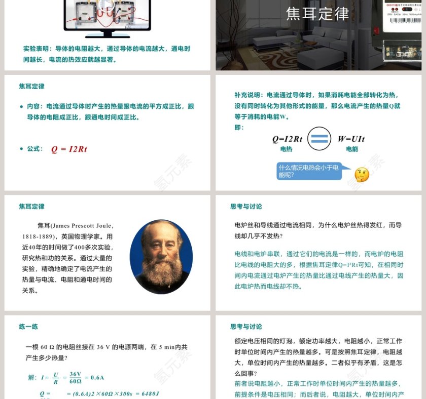 第十三章 电功和电功率-电流的热效应教学ppt课件第3张