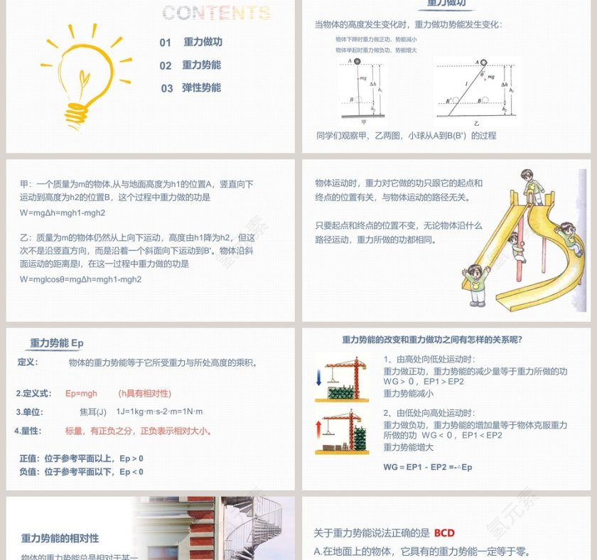重力势能教学ppt课件第2张