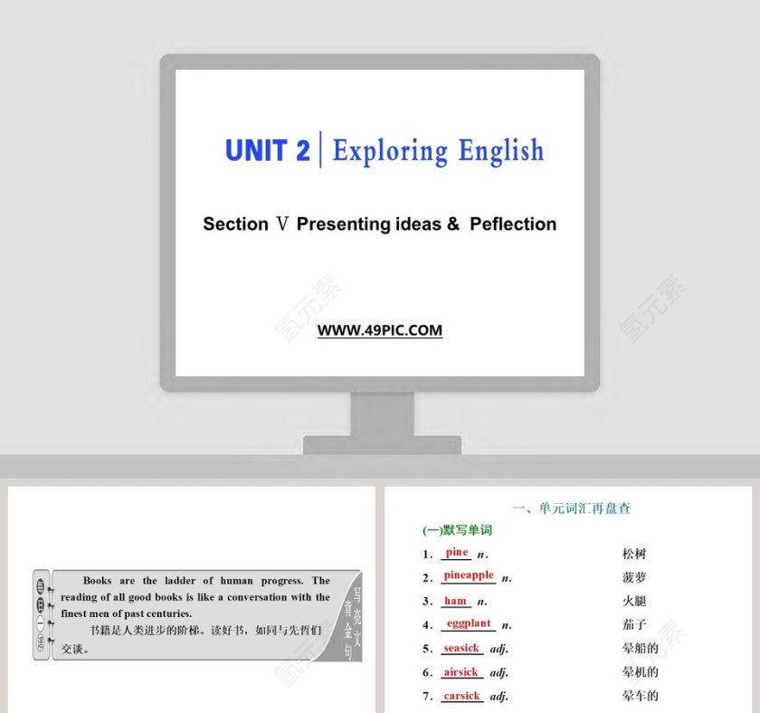 Section  Presenting ideas   Peflection教学ppt课件第1张