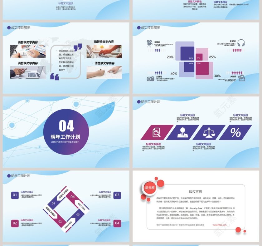 人力资源总结模板ppt第4张