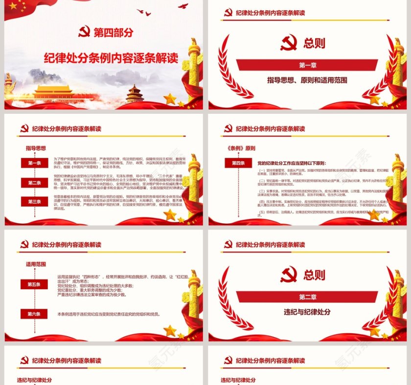 最新修订中国共产党纪律处分条例纪律月党课PPT第5张