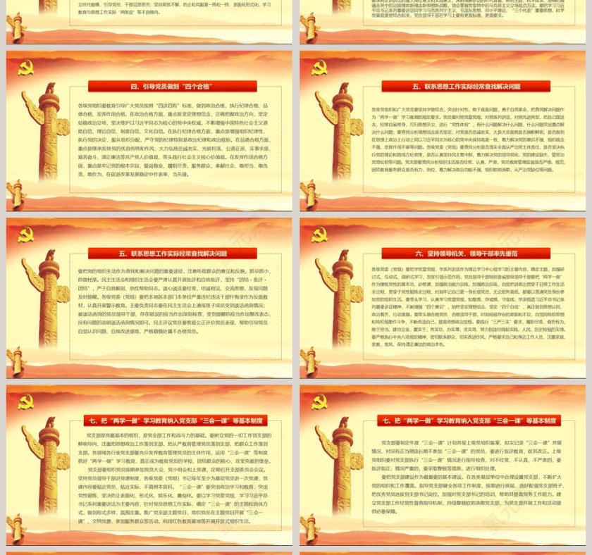 推进“两学一做”学习教育常态化制度化PPT第4张