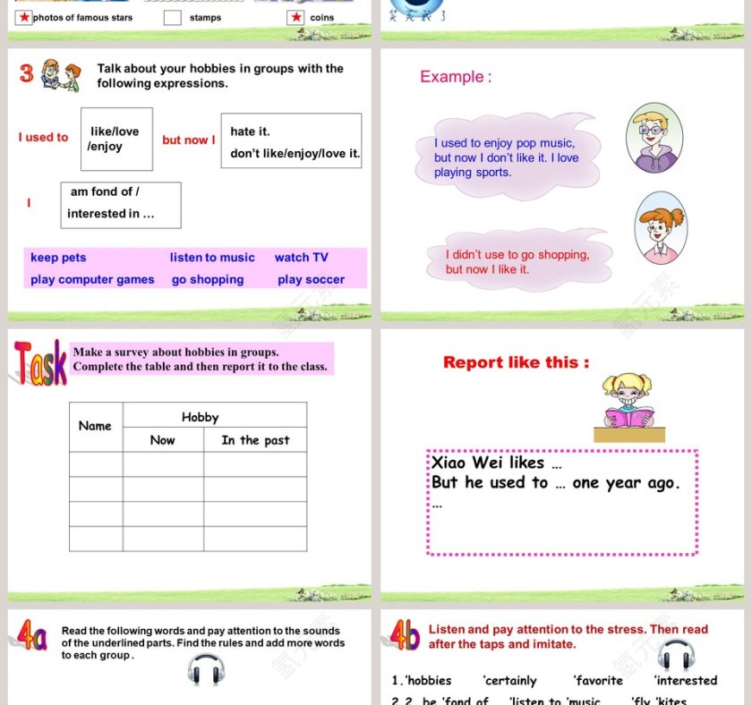 Unit 3  Topic 1-Whats your hobby教学ppt课件第4张