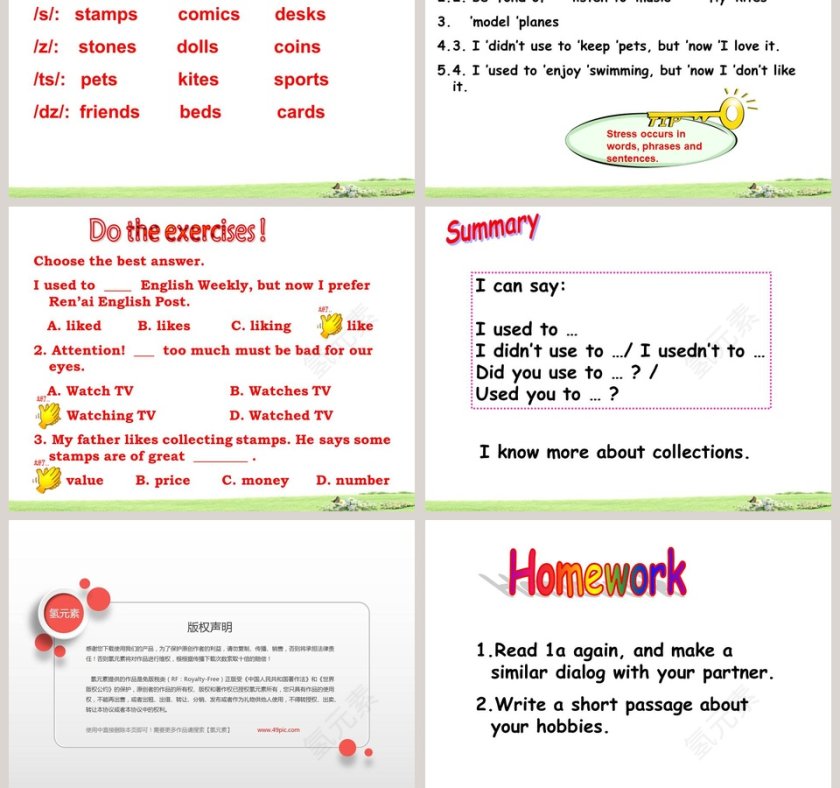 Unit 3  Topic 1-Whats your hobby教学ppt课件第5张