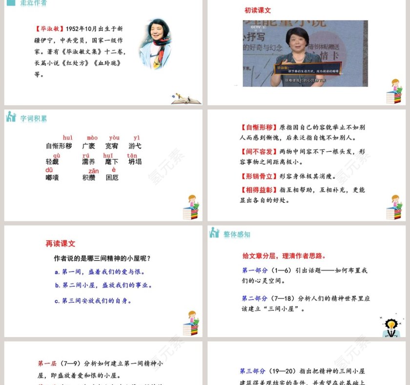 精神的三间小屋语文教学PPT课件第2张