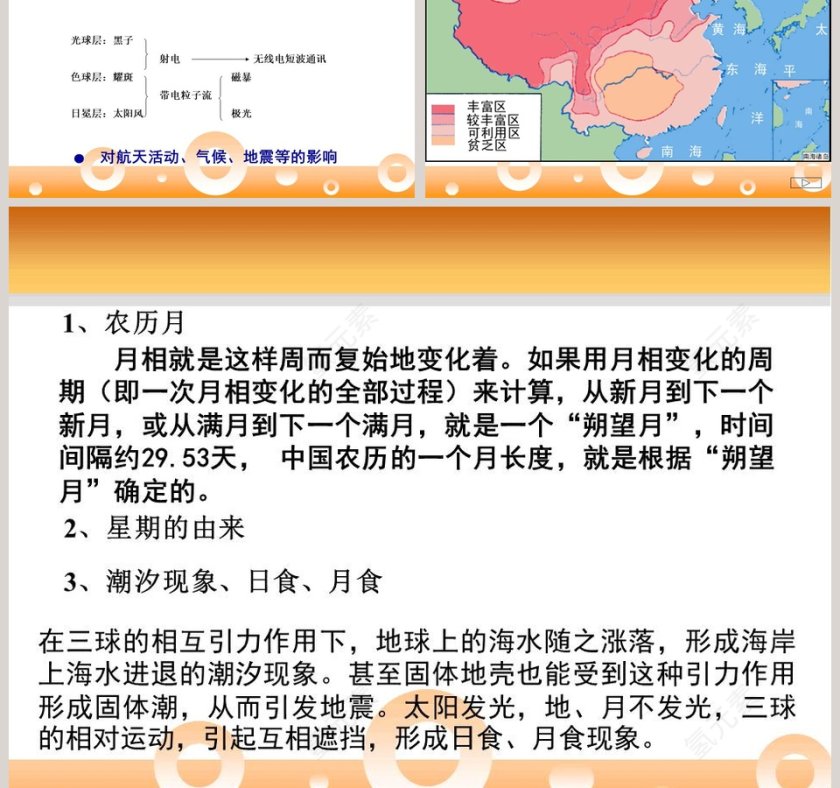 鄂教版六年级科学下册课件-太阳与地球物质变化教学ppt课件第5张