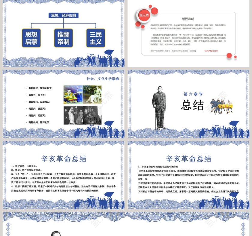 白色简约大气天下为公通用PPT模板第5张