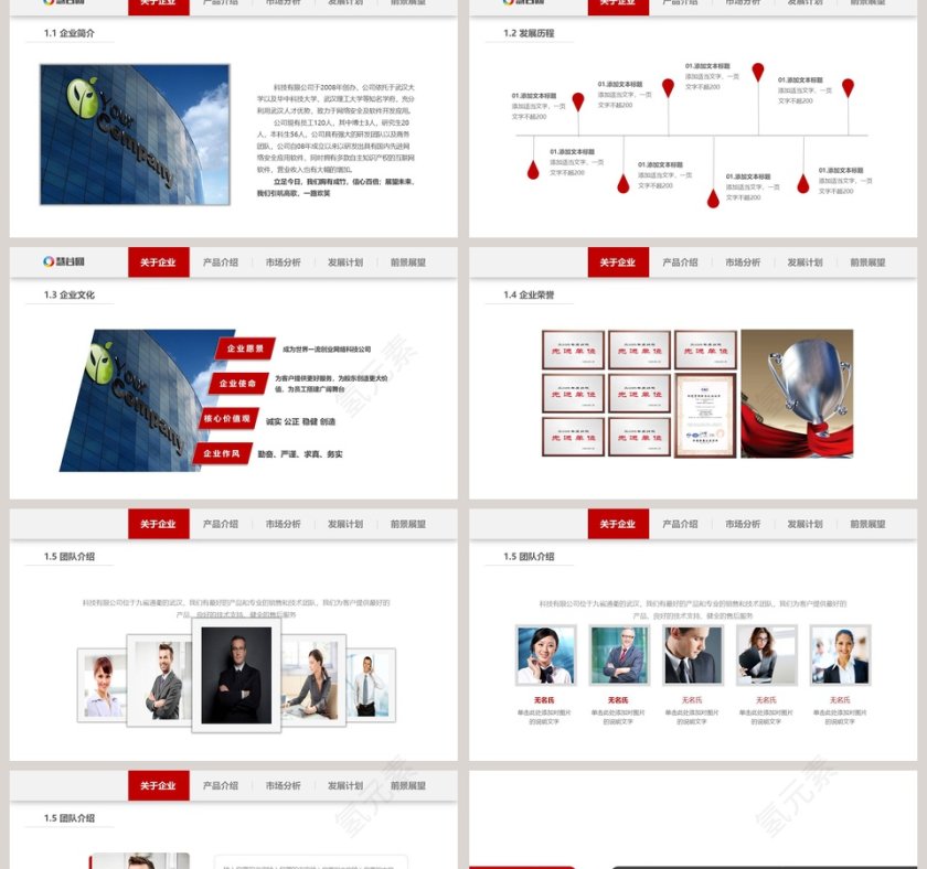 简约商务·企业宣传公司简介PPT模板第2张