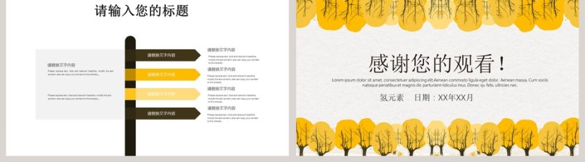 黄色卡通小清新教学设计课件PPT模板第5张