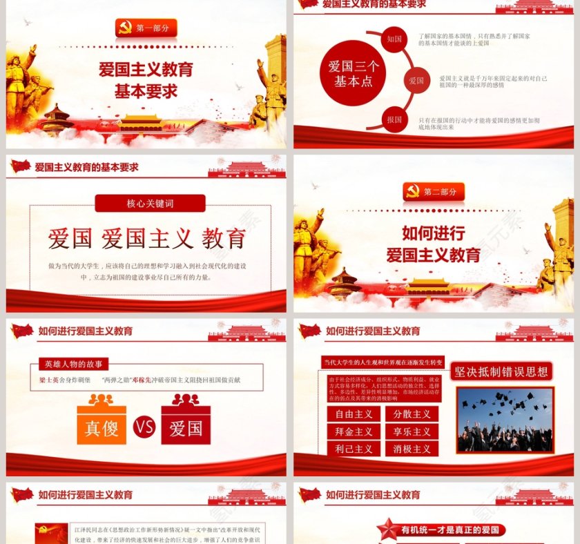 弘扬爱国主义精神如何进行爱国主义教育专题党课PPT模板第2张