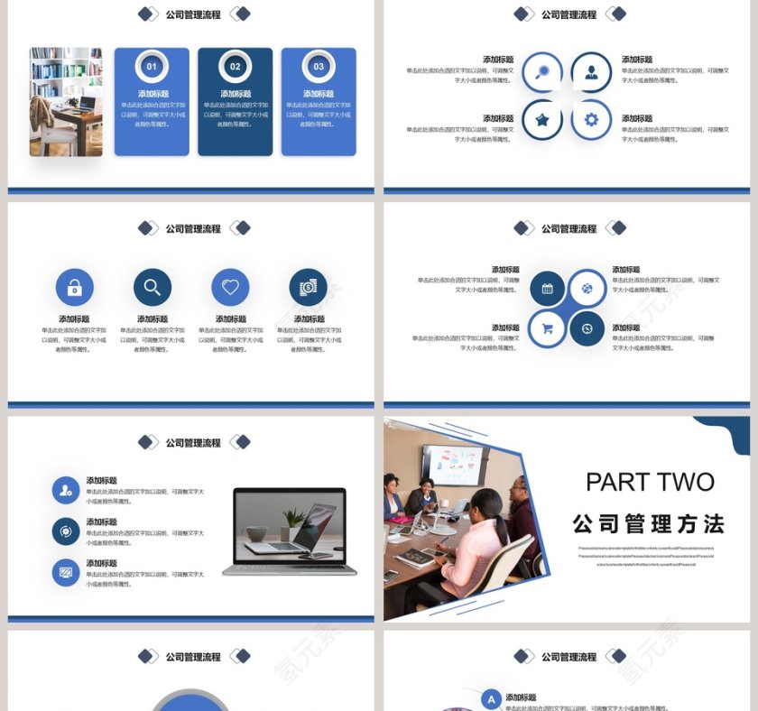 公司管理流程培训PPT模板第2张