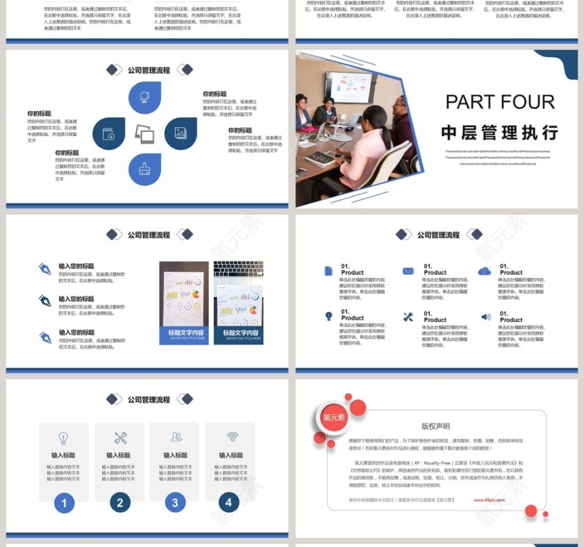 公司管理流程培训PPT模板第4张