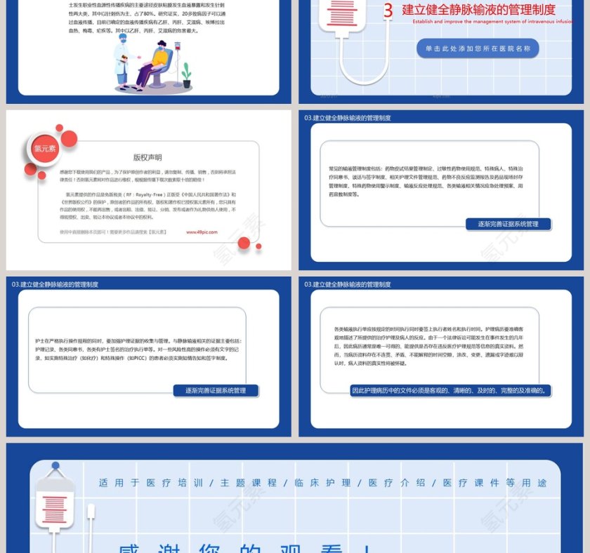 医疗培训静脉输液的安全问题主题课件PPT模板第6张