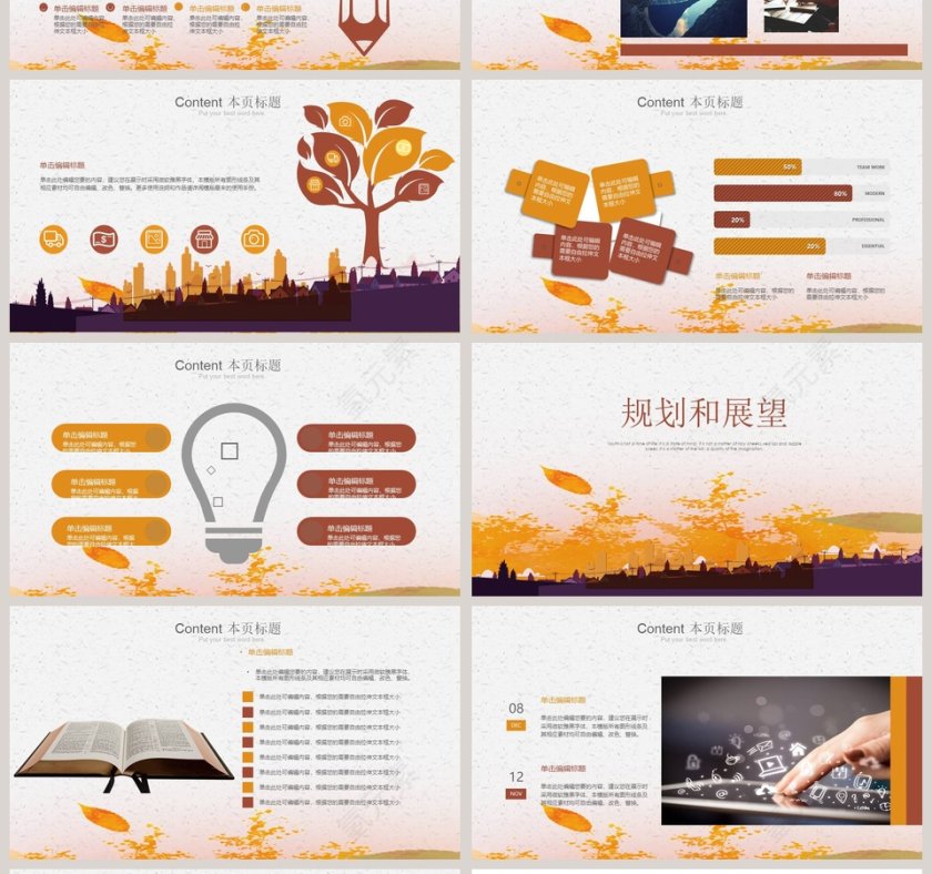 黄色简约大气述职报告PPT第4张