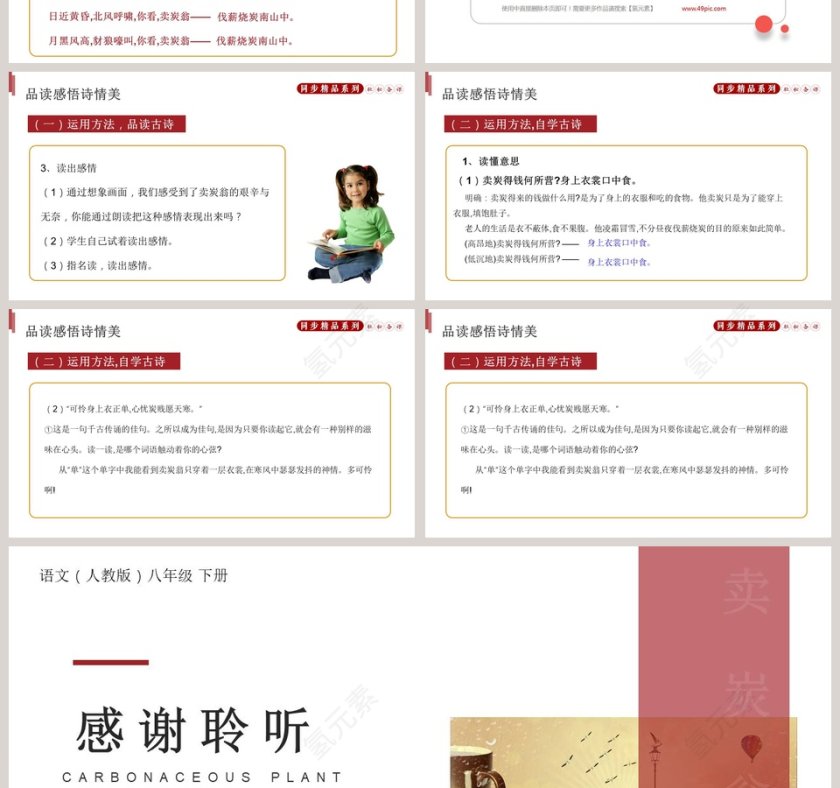 语文人教版八年级下册PPT模板第4张