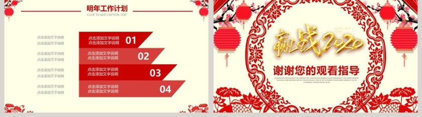 新年年终工作总结PPT模板第5张