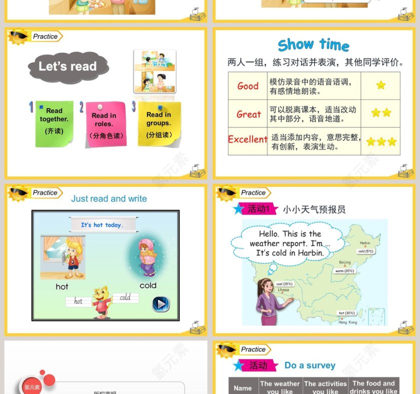 Unit4 Hows the weather today-人教精通版四年级上册教学ppt课件第4张