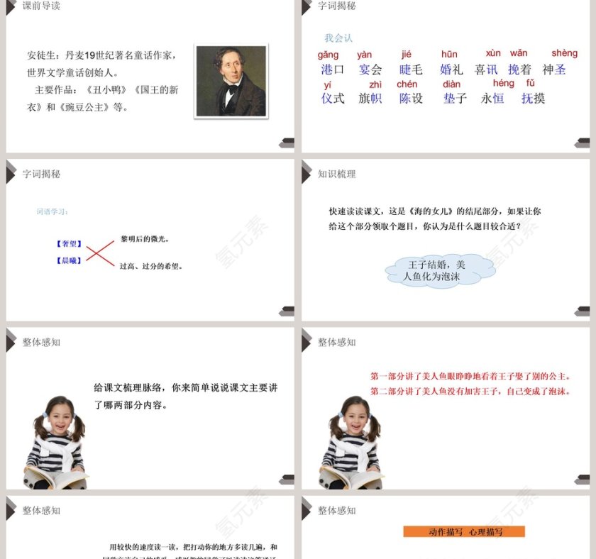 部编版四年级语文下册海的女儿语文课件PPT第2张