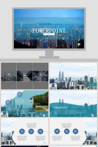 简约欧美风大气精美工作计划PPT