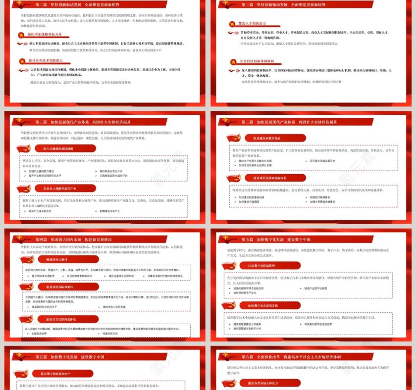 国民经济和社会发展十四五规划和2035远景目标PPT模板第2张