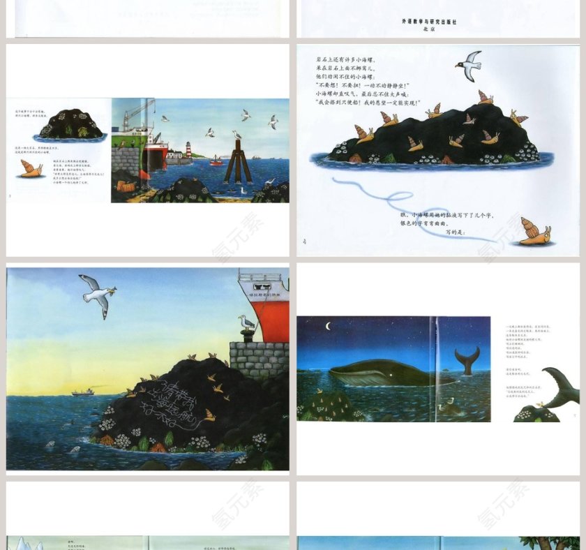 小海螺和大鲸鱼幼儿园绘本教育课件第2张