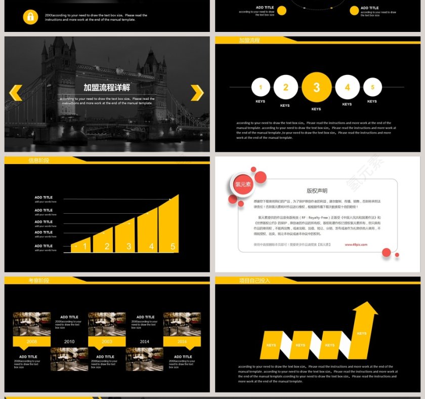 20XX高端大气加盟连锁经营招商PPT模板第4张