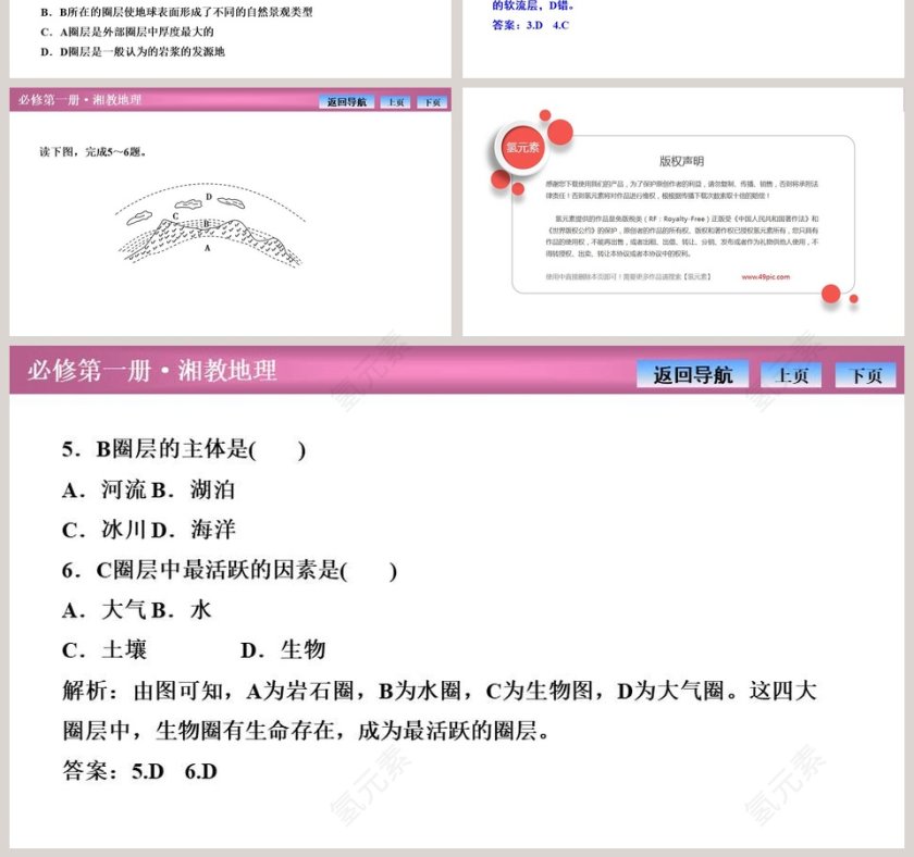 第三节地球的圈层结构教学ppt课件第7张