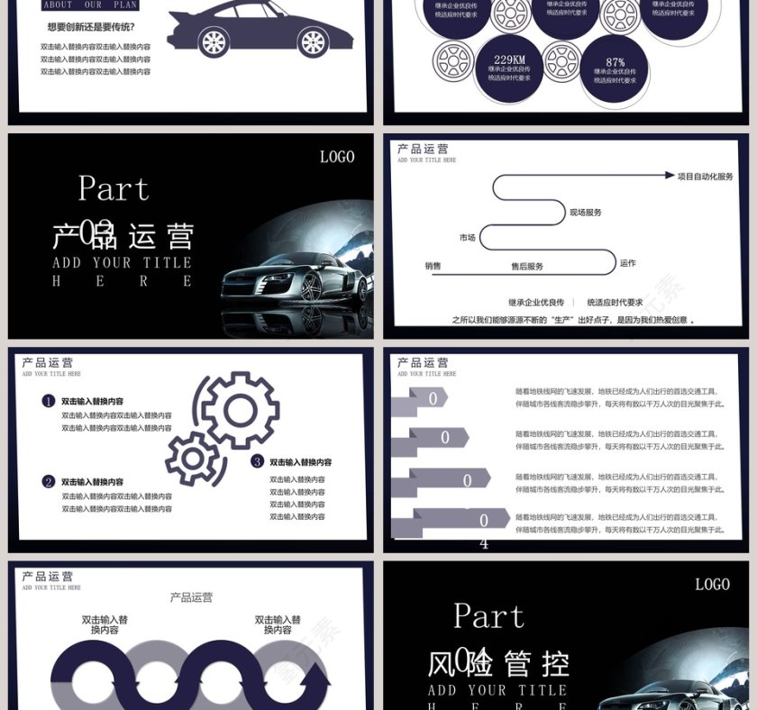 商务大气汽车宣传PPT模板第3张