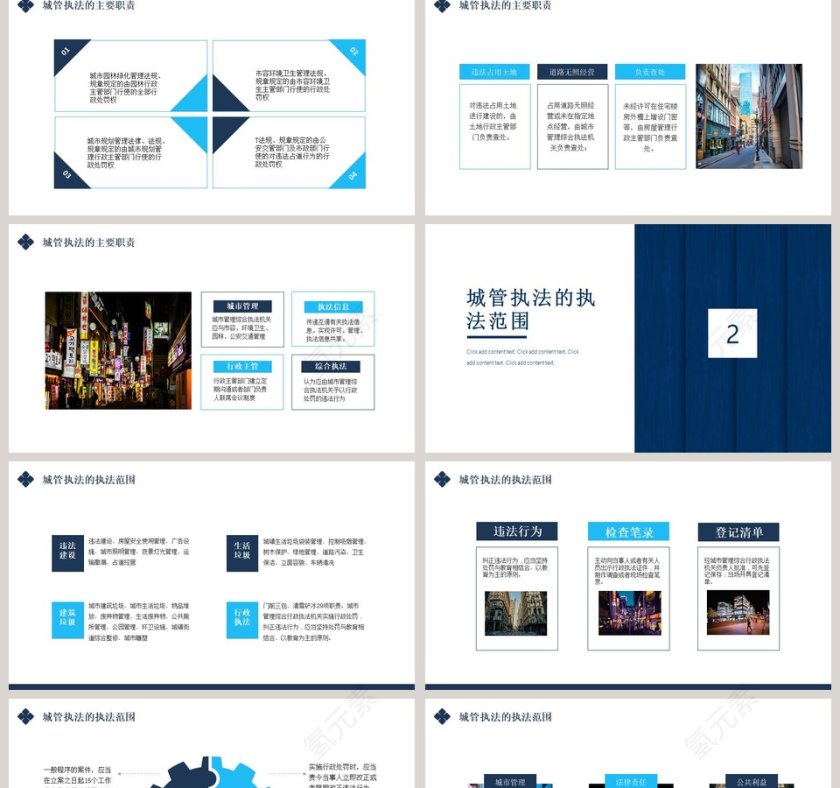 城管执法与执法程序培训PPT模板第2张