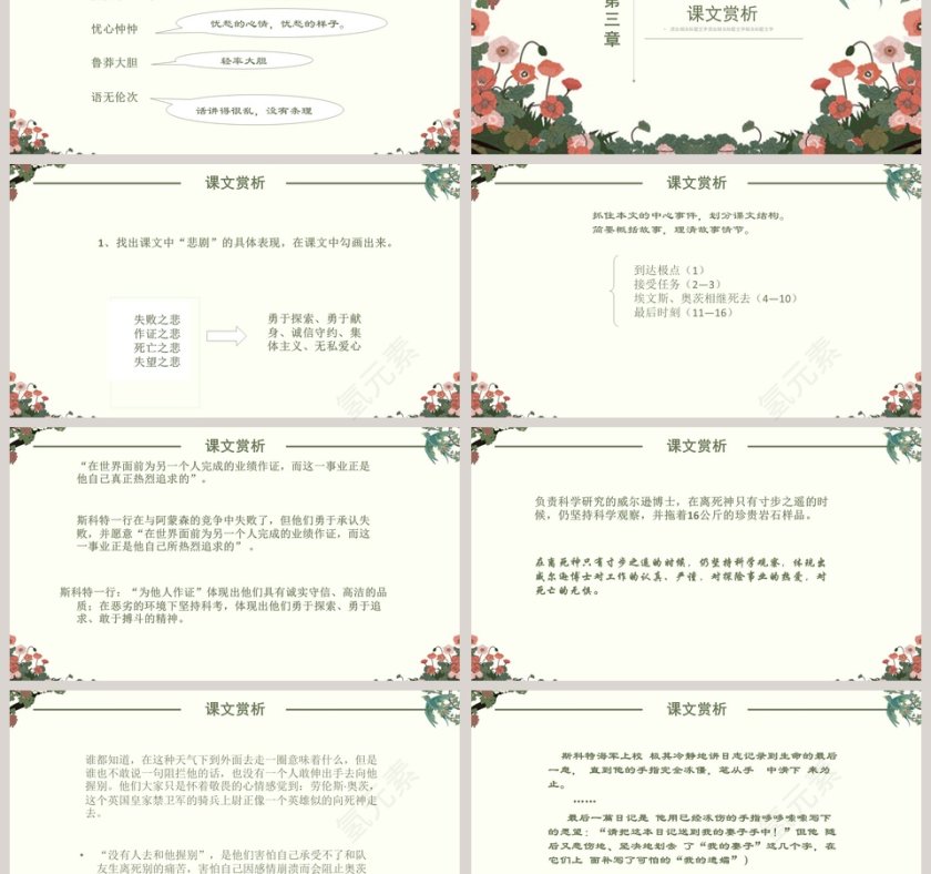 语文课件范本PPT-伟大的悲剧第3张