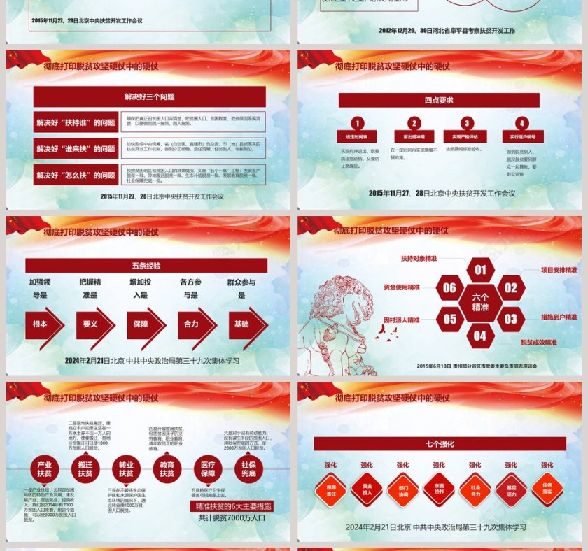 坚决彻底打赢脱贫攻坚战PPT 第4张
