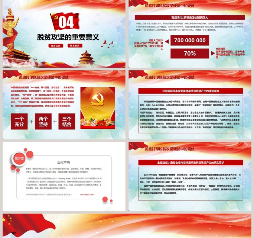 坚决彻底打赢脱贫攻坚战PPT 第5张