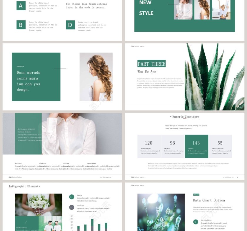 植物手绘模板第3张