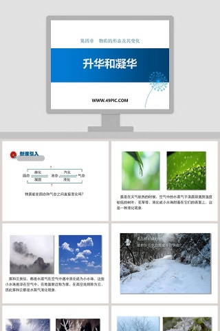 第四章物质的形态及其变化-升华和凝华教学ppt课件