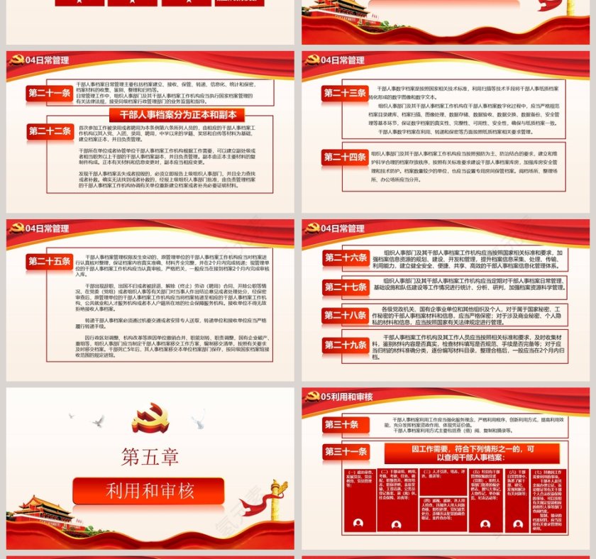 干部人事档案工作条例PPT第4张