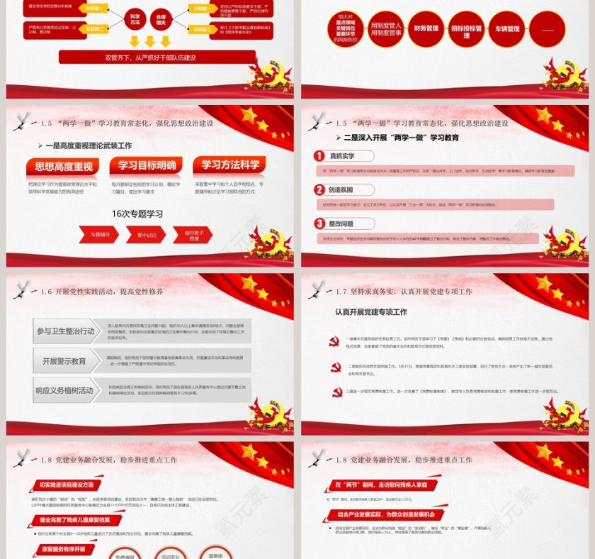 党政机关 基层党组织工作情况汇报及工作思路党政工作汇报PPT第3张