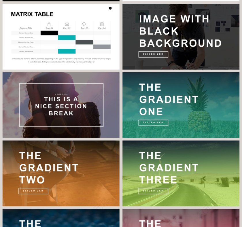  欧美极简PPT创意欧美杂志风创业书PPT模板  第11张